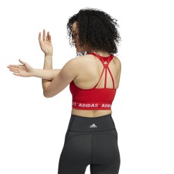 Women's bra Adidas Training Aeroknit Bra - vivid red
