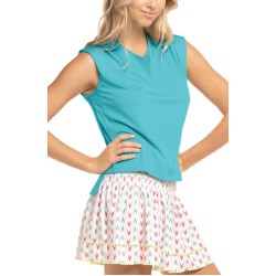 Women's top Lucky in Love Desert Vibes Come Together Muscle Tank - sky