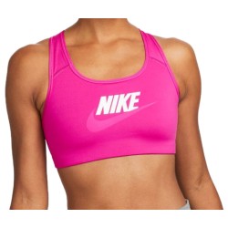 Women's bra Nike Medium-Support Graphic Sports Bra W - active pink/white/pink prime