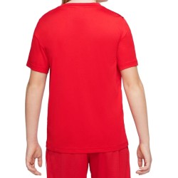 Boys' t-shirt Nike Dri-Fit Short Sleeve Training Top - university red/white