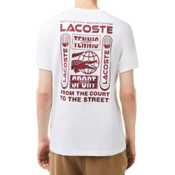 Men's T-shirt LacosteTennis x Daniil Medvedev Regular Fit T-Shirt - white