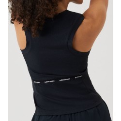 Women's top Bj_rn Borg Ace Rib Tank Pocket - black beauty