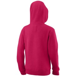 Girls' jumper Wilson Script Cotton PO Hoody - love potion/scuba blue