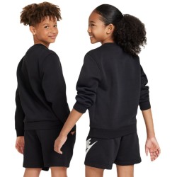Girls' jumper Nike Kids Sportswear Club Fleece Hoodie - black/white
