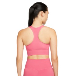 Women's bra Nike Dri-Fit Swoosh Long Line Bra W - archaed pink/black