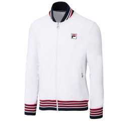 Men's Jumper Fila Jacket Bruce - white/navy comb