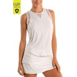 Women's top Lucky in Love Luv Chill Out Tank Women - white