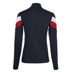 Women's jumper Tommy Hilfiger Slim Full Zip Top LS - desert sky/primary red