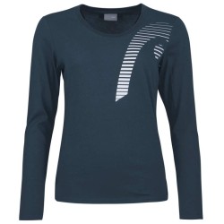 Women's long sleeve T-shirt Head Club 21 Linda LS - navy