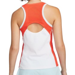 Women's top Nike Court Dri-Fit Slam Tank - white/team orange/glacier blue/black