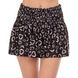 Women's skirt Lucky in Love Novelty Print Long In Love Smocked Skirt - multi