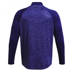 Men's long sleeve T-shirt Under Armour Tech 2.0 1/4 Zip - sonar blue/white
