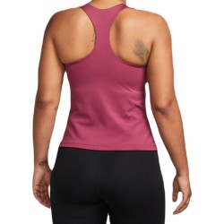 Women's top Nike Dri-Fit Swoosh Bra Tank - rosewood/rosewood/white