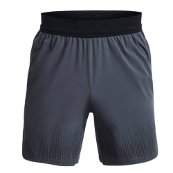 Men's shorts Under Armour Men's UA Armor Print Peak Woven Shorts - gray/black
