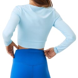 Women's long sleeve T-shirt Bj_rn Borg Cross Long Sleeve - crystal blue