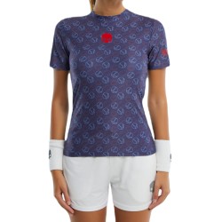 Women's T-shirt Hydrogen Tennis Balls All Over Tech T-Shirt - blue