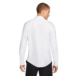 Men's long sleeve T-shirt Nike Court Breathe Advantage Top - white/white/black