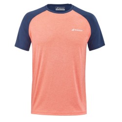 Men's T-shirt Babolat Play Crew Neck Tee Men - fluo strike/estate blue