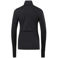 Women's jumper Reebok Workout Running 1/4 Zip W - black