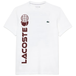 Men's T-shirt LacosteTennis x Daniil Medvedev Regular Fit T-Shirt - white