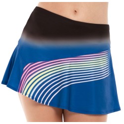 Women's skirt Lucky in Love Neon Lights Skirt - black/blue
