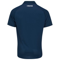 Men's Polo T-shirt Head Performance Polo Shirt M - dark blue/print perf
