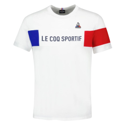 Men's T-shirt Le Coq Sportif TRI Tee Short Sleeve N°1 SS23 - new optical white