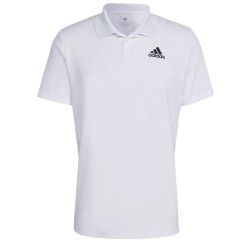 Men's Polo T-shirt Adidas Club Pique Polo - white/black