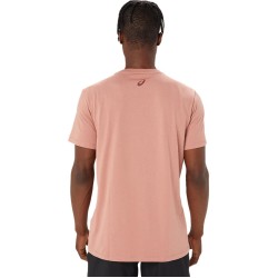 Men's T-shirt Asics Chest Logo Short Sleeve T-Shirt - umeboshi/antique red