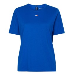 Women's T-shirt Tommy Hilfiger Regular Tape Tee - kettle blue