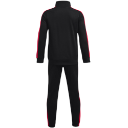 Boys' tracksuit Under Armour Knit Track Suit - black/radio red