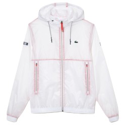 Men's jacket Lacoste Tennis x Novak Djokovic Zip Jacket - white
