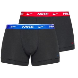 Men's Boxers Nike Everyday Cotton Stretch Trunk 2P - black/univeristy red/game royal