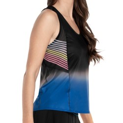Women's top Lucky in Love Neon Lights Glow Up Tank - electric blue
