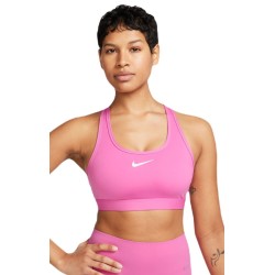 Women's bra Nike Swoosh Medium Support Non-Padded Sports Bra - playful pink/white