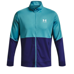 Men's Jumper Under Armour Men's UA Pique Track Jacket - glacier blue/sonar blue
