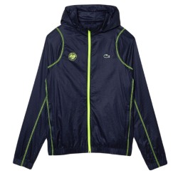 Men's Jumper Lacoste SPORT Roland Garros Edition After-Match Jacket - navy blue/yellow