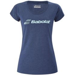 Women's T-shirt Babolat Exercise Glitter Tee W - estate blue heather