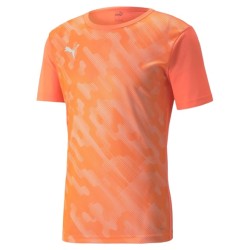 Men's T-shirt Puma Individual Rise Graphic Tee - neon citrus/puma black
