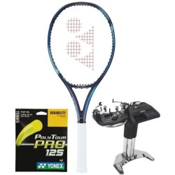 Tennis racket Yonex New EZONE 100 SL (270g) - sky blue + string + stringing