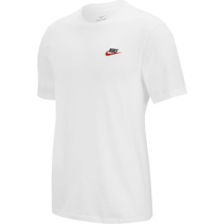 Men's T-shirt Nike NSW Club Tee M - white/black/university red