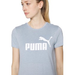 Women's T-shirt Puma ESS Logo Heather Tee - blue wash