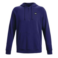Men's Jumper Under Armour Men's UA Rival Fleece 1 Zip Hoodie - sonar blue/onyx white