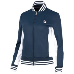 Women's jumper Fila Jacket Georgia - peacoat blue/white stripes