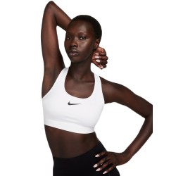 Women's bra Nike Swoosh Medium Support Non-Padded Sports Bra - white/stone mauve/black
