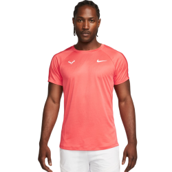 Men's T-shirt Nike Rafa Challenger Dri-Fit Tennis Top - ember glow/jade ice/white