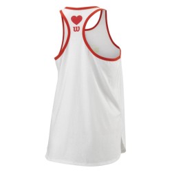 Women's top Wilson W Queen Tech Tank - white