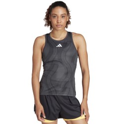 Women's top Adidas Club Tennis Graphic Tank Top - carbon/black