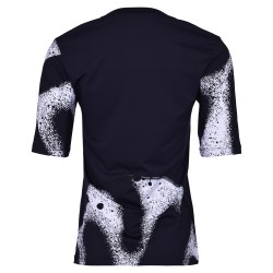 Women's T-shirt Hydrogen Spray Mesh Second Skin - white/black