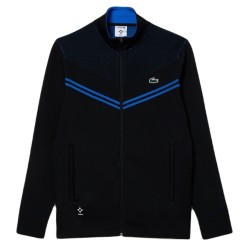 Men's Jumper Lacoste Tennis x Daniil Medvedev After Match Jacket - black/blue